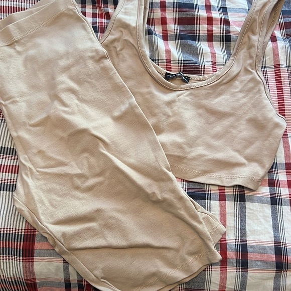 Mocha Biker Short Set NWT Large - Picture 5 of 5